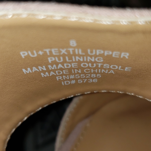 NEW! Express blush pink pointed mule heels size 8 - Picture 7 of 8